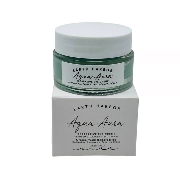 📉 $12 EARTH HARBOR Aqua Aura Reparative Eye Cream - .5 oz NIB FRESH! - Picture 5 of 7
